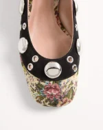 Valentino Mary-Jane Nellcôte Pumps In Papier Floral Jacquard Fabric 30Mm - Image 3